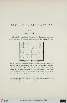 Description des planches