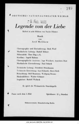 Legende von der Liebe