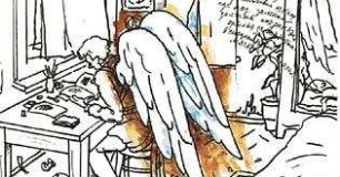 Fliegen und Engel