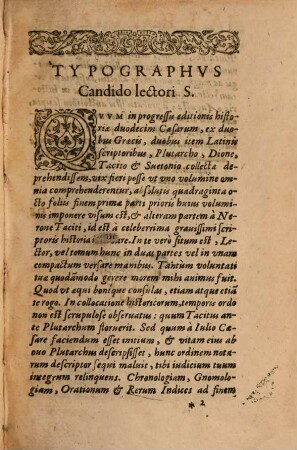 Historiae Avgvstae Tomvs ..., 1,2. Continens septem Caesarum, nempe Neronis, Galbae, Othonis, Vitellii, Vespasiani, Titi, Domitiani vitas ...