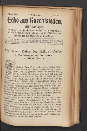 Heft 7. April 1910