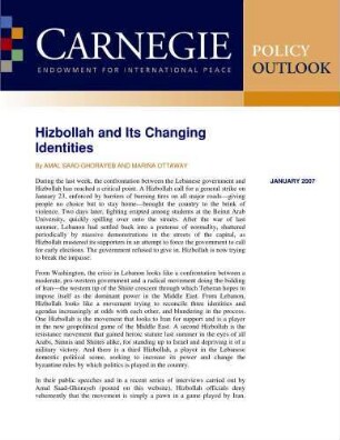 Hizbollah and its changing identities