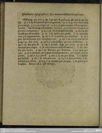 Sphalmata typographica, quae authore absente irrepserunt