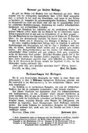 Vorbemerkungen des Verlegers