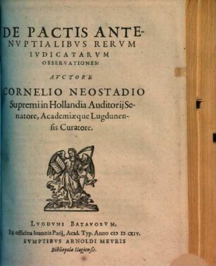De pactis antenuptialibus rerum iudicatarum observationes