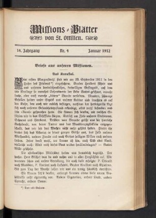 Nr. 4 Januar 1912