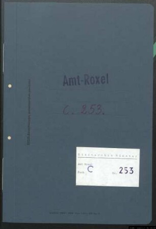 Liste sämtlicher Zivileinwohner der Bauerschaft Brock Gem. Roxel