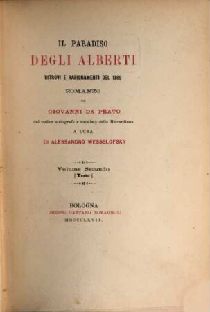 Scelta di curiosità letterarie inedite o rare dal secolo XIII al XIX : in appendice alla Collezione di opere inedite o rare, 87