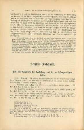 Sechster Abschnitt. Von den Garantien der Verfassung und der verfassungsmäßigen Rechte