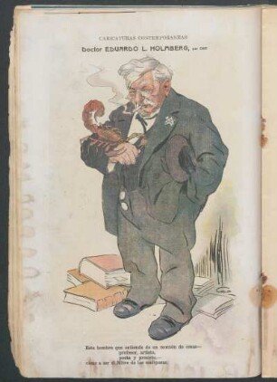 Doctor Eduardo L. Holmberg : Caricaturas contemporáneas