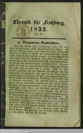 2.1853: Chronik von Frohburg und Umgebung