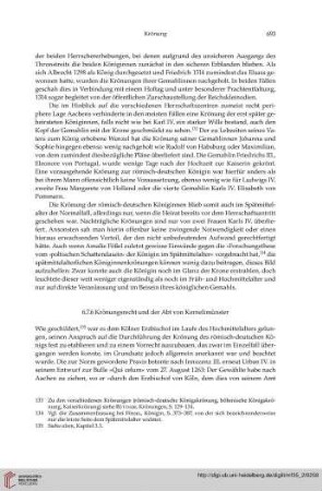 6.7.6 Krönungsrecht und der Abt von Kornelimünster