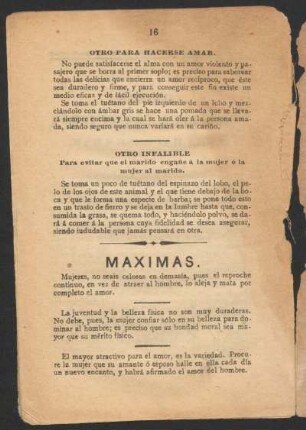 Máximas.