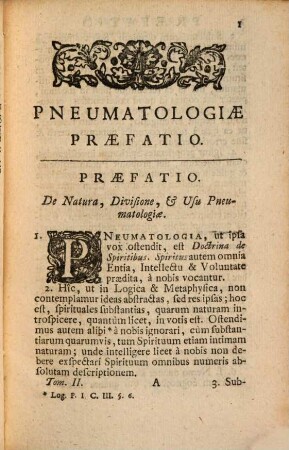 Joannis Clerici Opera Philosophica : In Quatuor Volumina Digesta. 2, Pneumatologia : Cui subjecta est Thomae Stanleii Philosophia Orientalis