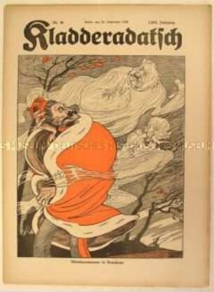 Satirezeitschrift "Kladderadatsch" u.a. zur Kriegslage auf dem Balkan