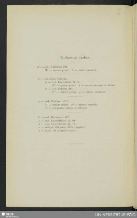 Notarum index