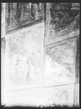 Watteau, Antoine: Ladenschild des Kunsthändlers Gersaint, Detail, GK I 1200.