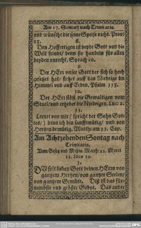 Am Achtzehenden Sontag nach Trinitatis