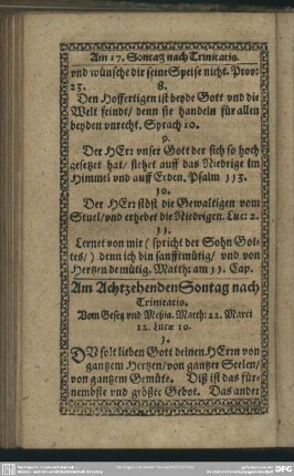 Am Achtzehenden Sontag nach Trinitatis