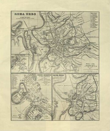 Roma urbs ab Augusti Imp. tempore cum muris ab Aureliano et Honorio conditis.
