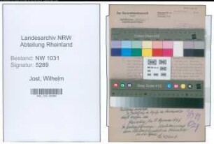 Entnazifizierung Wilhelm Jost , geb. 03.01.1904 (Reg.Rat)