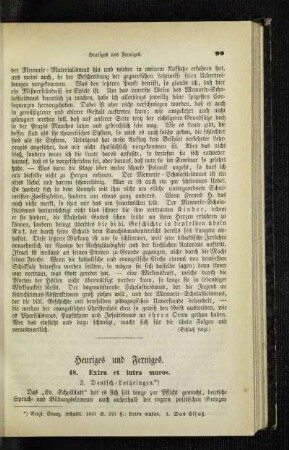 Heuriges und Ferniges : 48. extra et intra muros