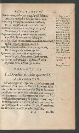 Psalmus XI. - Psalmus XX.