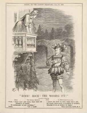 "Hoch! Hoch! The wooing o't!"