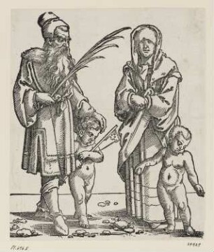 Jared mit seiner Frau und Kindern, Blatt 6 der Folge "Patriarchen des Alten Testaments mit ihren Frauen und Kindern"