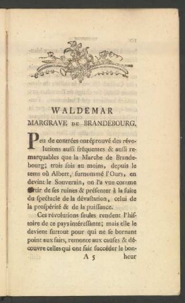 Waldemar Margrave De Brandebourg.