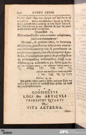 Locvs XXXIV. De Vita Aeterna.