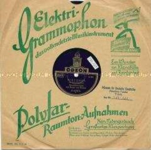 Platte mit Tanzmusik