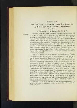 Fünftes Kapitel. Die Verfolgung des deutschen rechten Heeresflügel bis zur Marne vom 31. August bis 2. September.