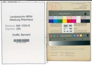 Entnazifizierung Bernard Graffe , geb. 12.06.1882 (Prokurist)