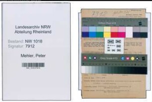 Entnazifizierung Peter Mehler , geb. 04.09.1904 (Lehrer)
