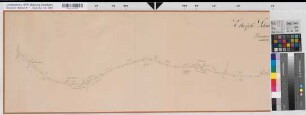 Elberfeld (Wuppertal) - Schmiedestraße (Sprockhövel) Straßenverlauf Abschnitt Flanhardt b. Gennebreck bis Schmiedesstraße 1. Teil um 1840 1 : 2500 36 x 95/96,5 Zeichnung KSA Nr. 957