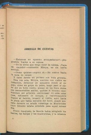Arreglo de cuentas