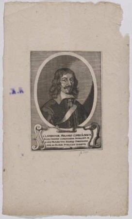 Bildnis des Clavdivs de Mesmes D' Avavx