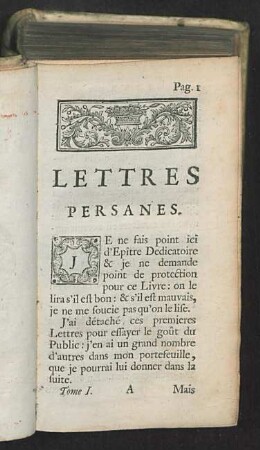 Lettres Persanes