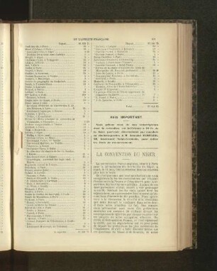 La Convention Du Niger.