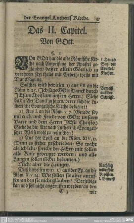 Das II. Capitel. Von GOtt