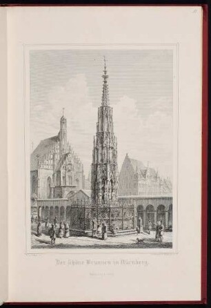 Der schöne Brunnen in Nürnberg. - Schöner Brunnen, Nürnberg