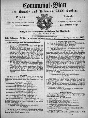 1867,12: No. 12, 24. März 1867