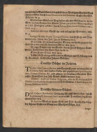 Teutsche Artzney-Bücher.