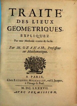 Traité de lieux Geometriques