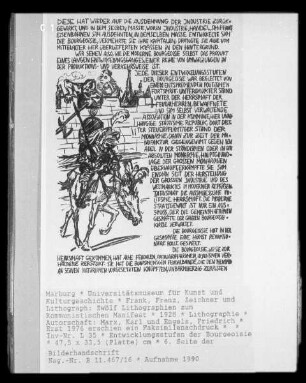 Zwölf Lithographien zum Kommunistischen Manifest — Entwicklungsstufen der Bourgeoisie