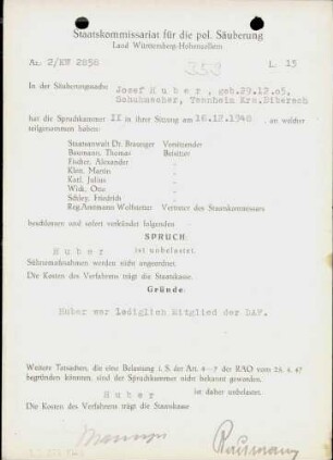 Huber, Josef