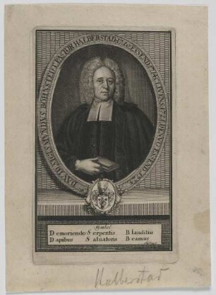 Bildnis des David Sigmund Bohnstedt