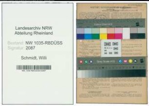 Entnazifizierung Willi Schmidt , geb. 16.04.1893 (Bergmann)