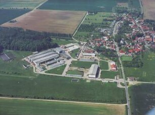 Straußfurt. Stadtansicht. Luftaufnahme